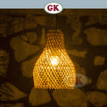 Kap Lampu Gantung Rotan BASIC 51 D20 - Handcrafted Rattan Lampshade Perfect Interior Decor For Cafe, Resto, Hotel or Home.