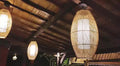 Kap Lampu Gantung Rotan LENTERA 01 D25 - Handcrafted Rattan Lampshade Perfect Interior Decor for Cafe, Resto, Hotel or Home.