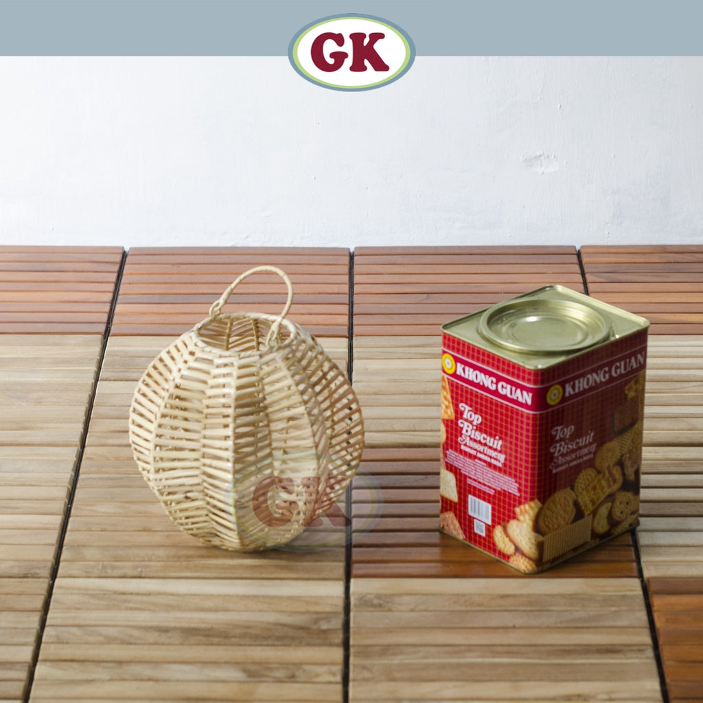 Kap Lampu Gantung Rotan BASIC 92 D25 - Handcrafted Rattan Lampshade Perfect Interior Decor For Cafe, Resto, or Home.