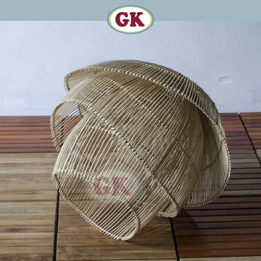 Kap Lampu Rotan BASIC 52 - Handcrafted Rattan Lampshade Perfect Interior Decor for Cafe, Resto, Hotel or Home. D55 D40 D30