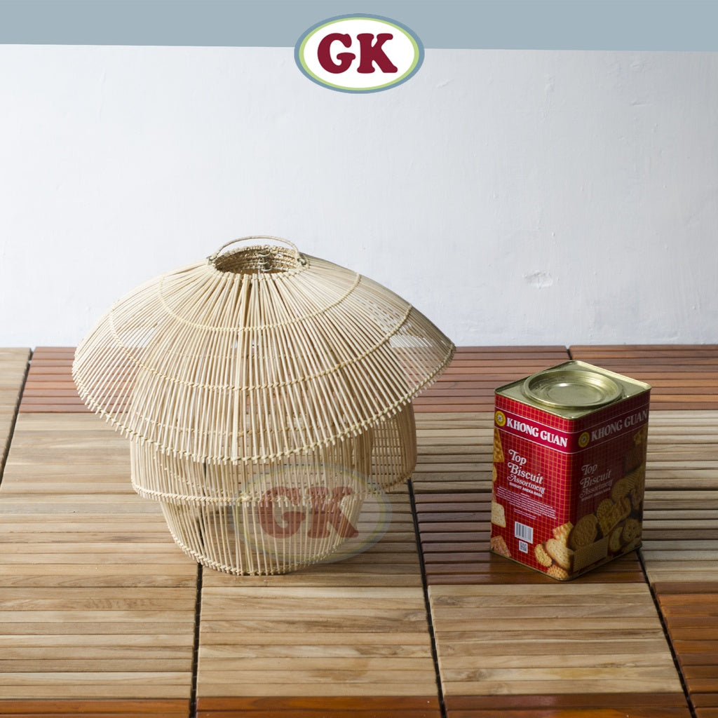 Kap Lampu Rotan BASIC 52 - Handcrafted Rattan Lampshade Perfect Interior Decor for Cafe, Resto, Hotel or Home. D55 D40 D30