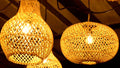 Kap Lampu Rotan BASIC 50 D20 - Handcrafted Rattan Lampshade Perfect Interior Decor for Cafe, Resto, Hotel or Home.