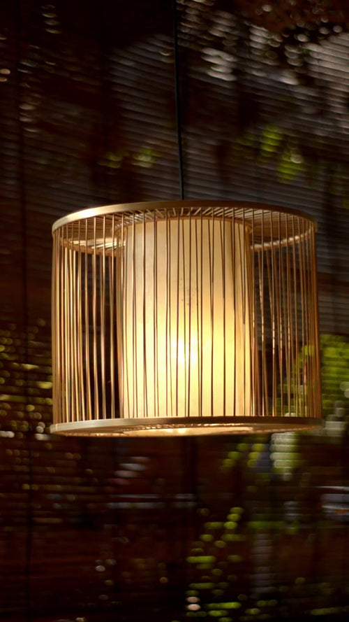 Kap Lampu Gantung Bambu JARI-JARI 05 - Handcrafted Rattan Unique Lampshade Perfect Interior Decor for Cafe, Resto, Hotel or Home.