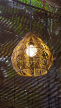 Kap Lampu Gantung BASIC 30 D40 - Handcrafted Rattan Lampshade Perfect Interior Decor for Cafe, Resto, or Home.