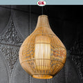 Kap Lampu Gantung Rotan LENTERA 05 D30 - Handcrafted Rattan Lampshade Perfect Interior Decor for Cafe, Resto, Hotel or Home.
