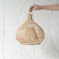 Kap Lampu Gantung Rotan BASIC 84 D30 - Handcrafted Rattan Lampshade Perfect Interior Decor for Livingroom, Bedroom, or Longue.
