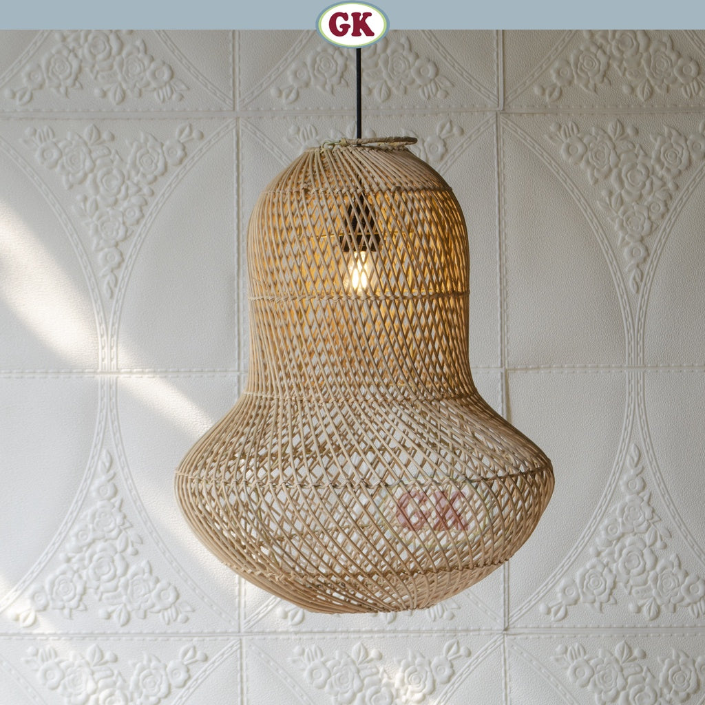 Kap Lampu Gantung Rotan BASIC 20 - Cafe Lampu Dekorasi