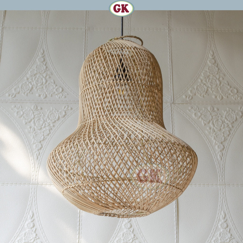 Kap Lampu Gantung Rotan BASIC 20 - Cafe Lampu Dekorasi