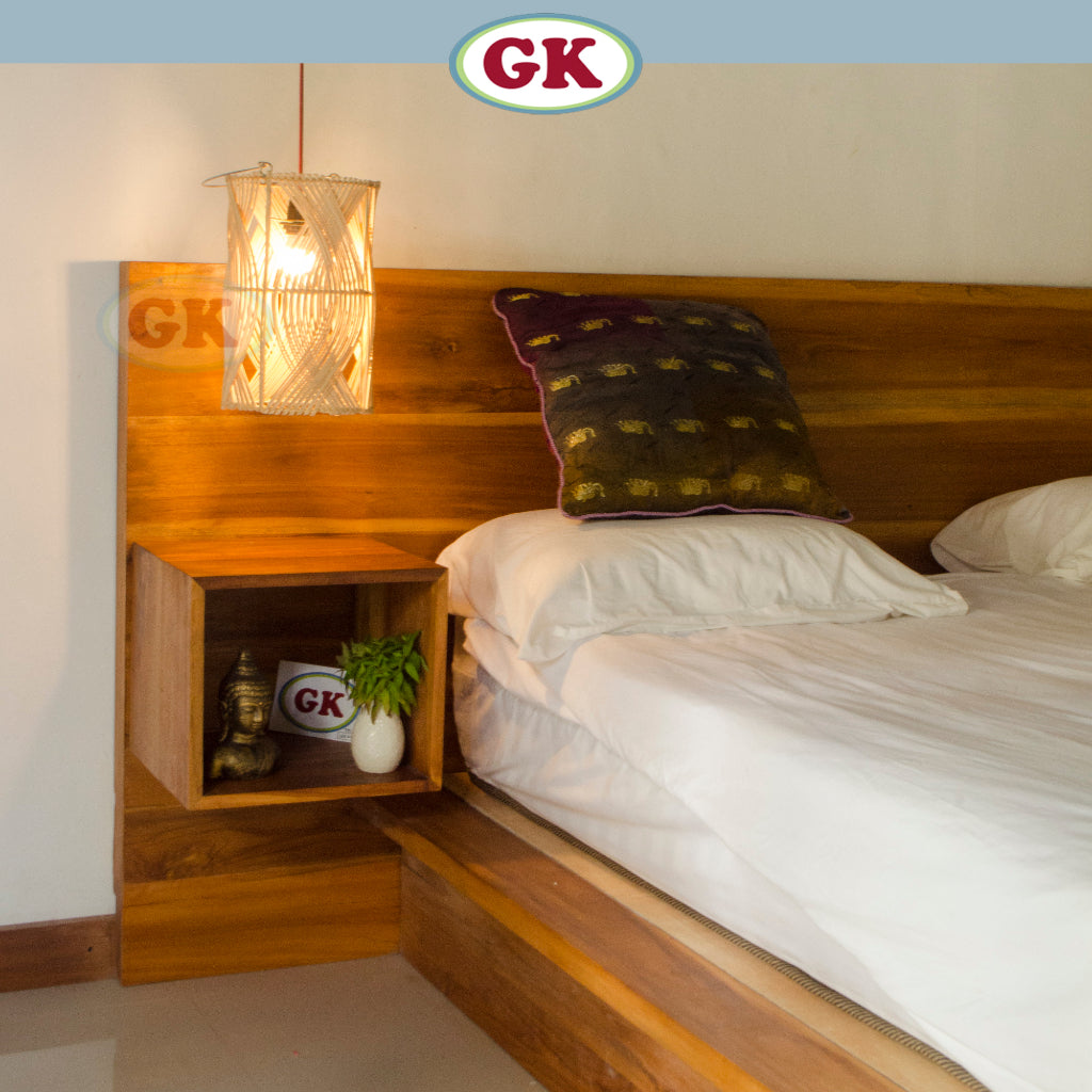 Kap Lampu Gantung Rotan BASIC 16 - Rotan Gantung Meja Vintage Kafe