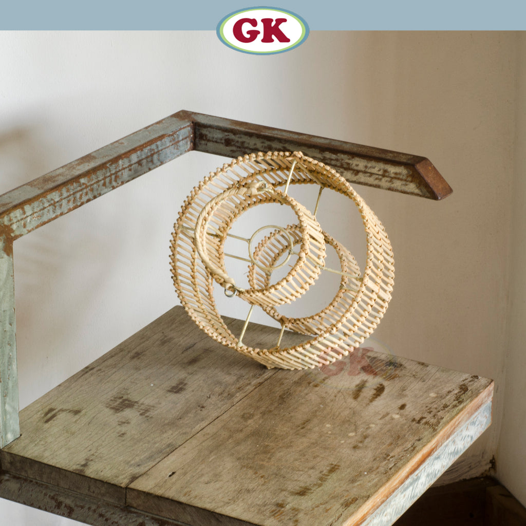 Kap Lampu Gantung Rotan BASIC 06 - Lampu Tidur Kamar HIAS