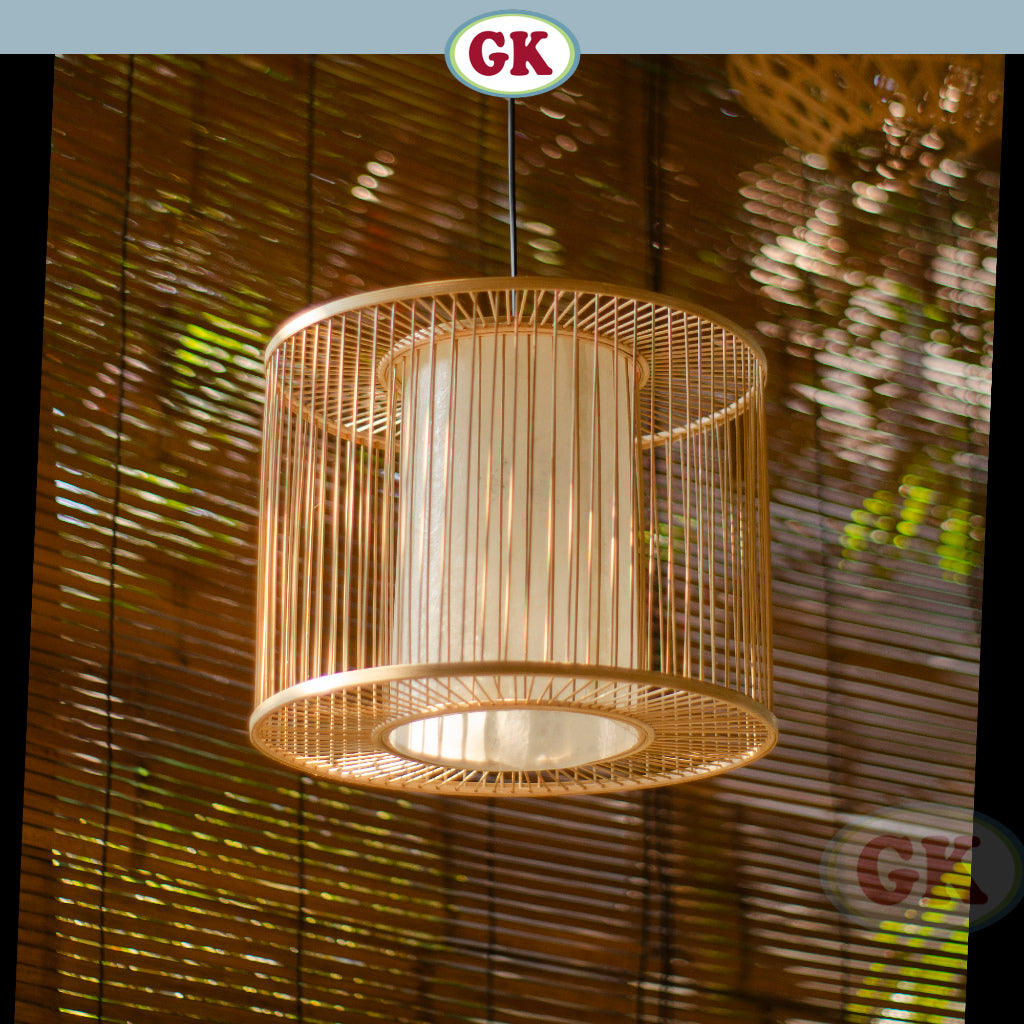 Kap Lampu Gantung Bambu JARI-JARI 05 - Handcrafted Rattan Unique Lampshade Perfect Interior Decor for Cafe, Resto, Hotel or Home.