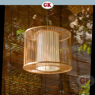 Kap Lampu Gantung Bambu JARI-JARI 05 - Handcrafted Rattan Unique Lampshade Perfect Interior Decor for Cafe, Resto, Hotel or Home.