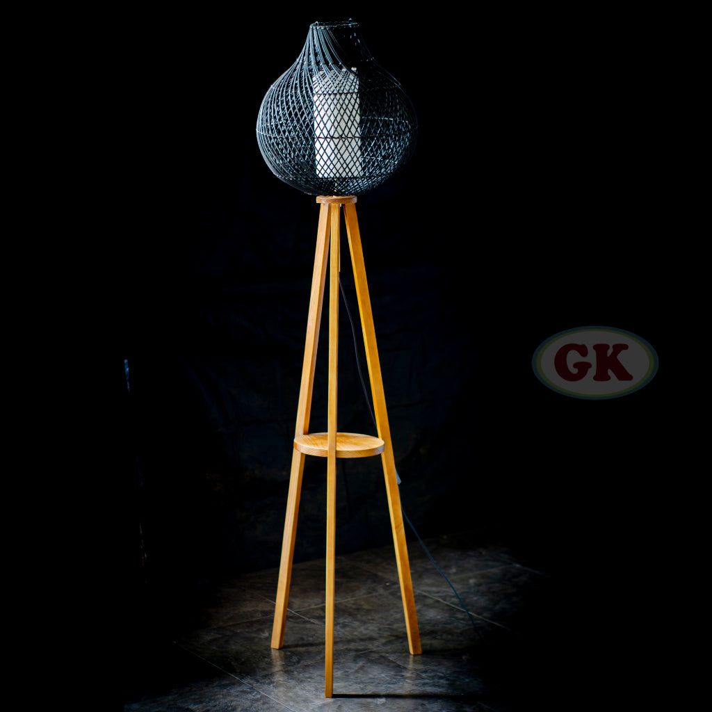 Kap Lampu Standing BASIC 69 - Handcrafted Rattan Standing Lampshade Best Interior Decor for Livingroom, Bedroom, or Longue.