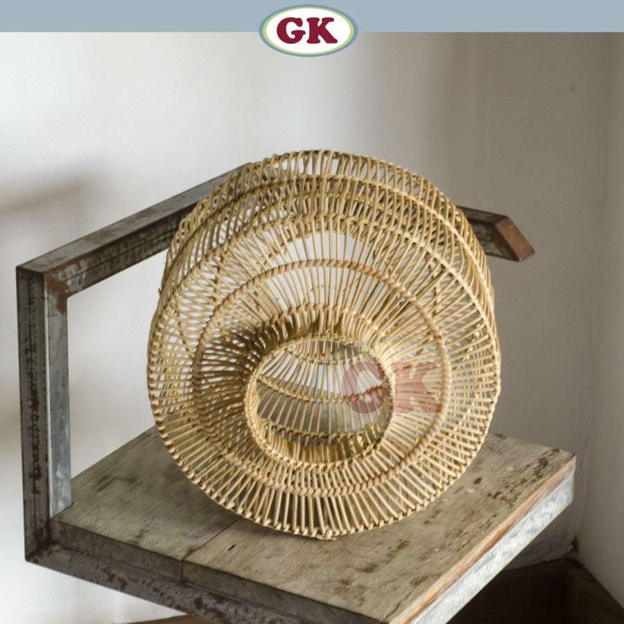 Kap Lampu Gantung Rotan BASIC 03 - Rattan Cafe Lamp Hias