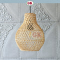 Kap Lampu Gantung Rotan BASIC 47 D20 - Handcrafted Rattan Lampshade Perfect Interior Decor for Cafe, Resto, or Home.