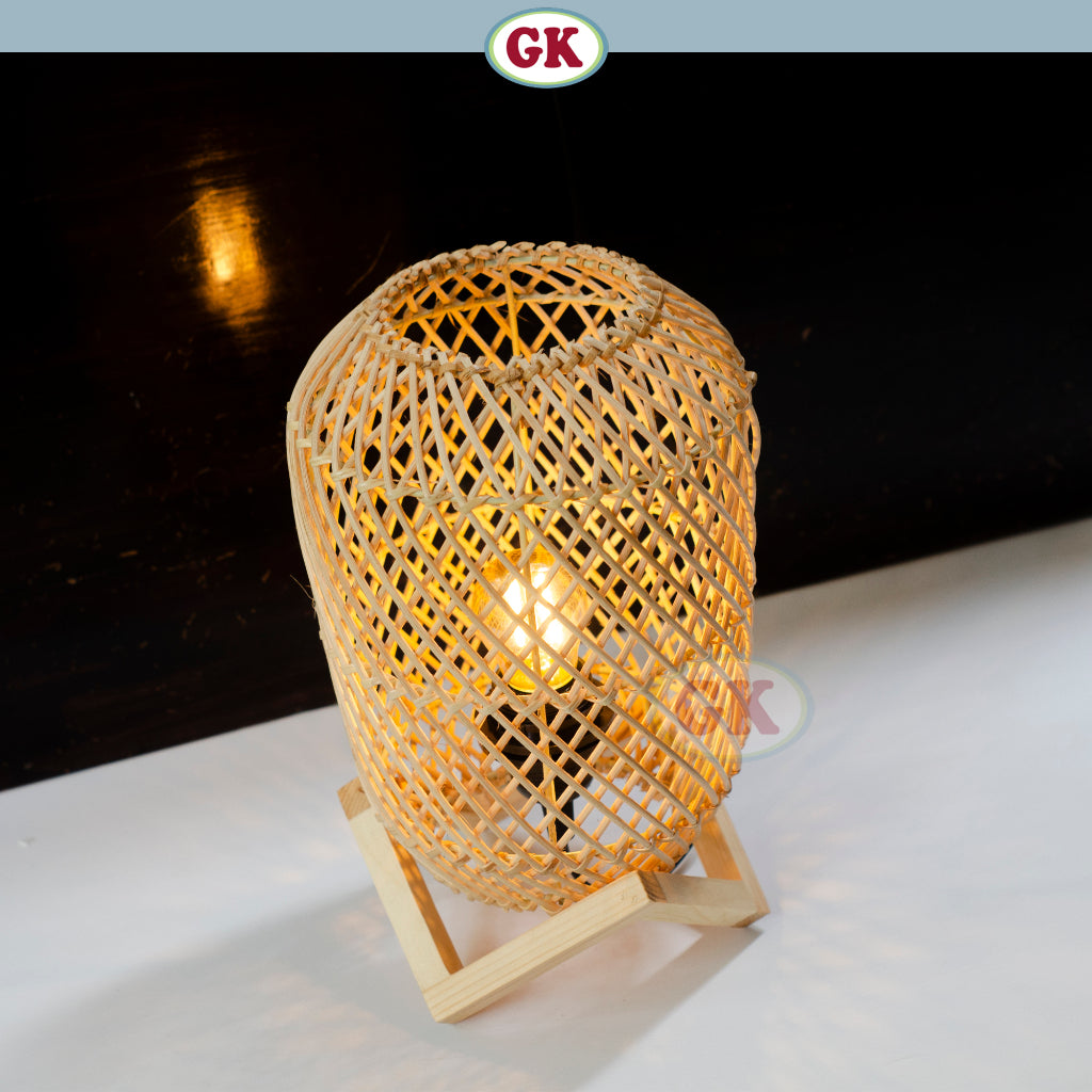 Kap Lampu Meja BASIC 65 D18 - Handcrafted Rattan Lampshade Perfect Interior Decor for Livingroom, Bedroom, or Longue.