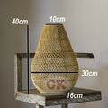 Kap Lampu Gantung Rotan BASIC 50 - Handcrafted Rattan Lampshade Perfect Interior Decor for Cafe, Resto, Hotel or Home.