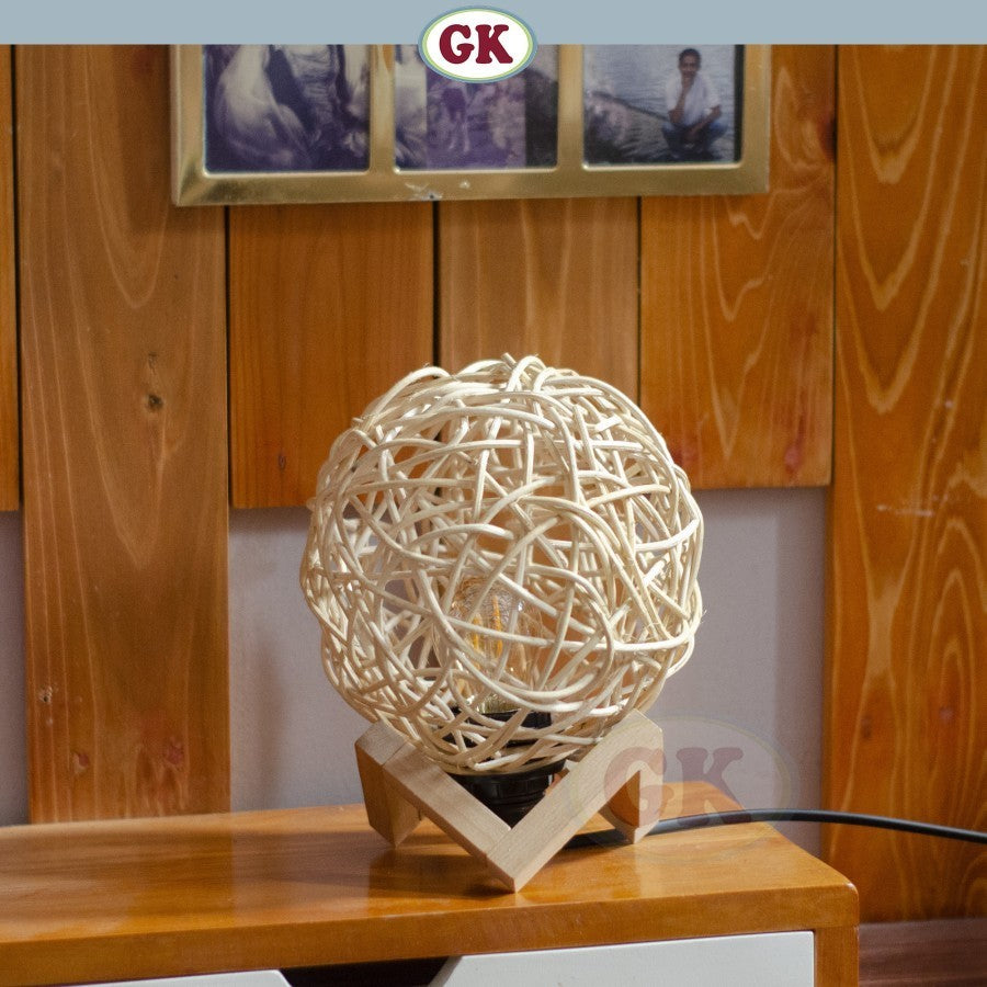 Kap Lampu Meja Rotan BASIC 87 D20 - Handcrafted Rattan Lampshade Perfect Interior Decor for Cafe, Resto, Hotel or Home.