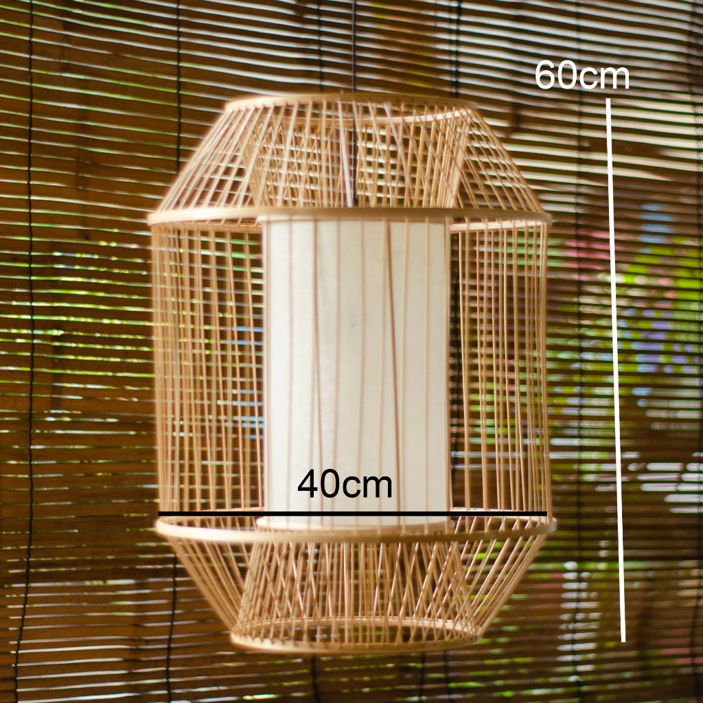 Kap Lampu Gantung Bambu JARI-JARI 02 - Handcrafted Rattan Unique Lampshade Perfect Interior Decor for Cafe, Resto, Hotel or Home.