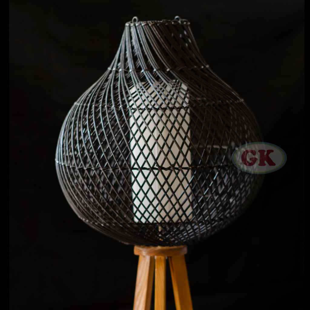 Kap Lampu Standing BASIC 69 - Handcrafted Rattan Standing Lampshade Best Interior Decor for Livingroom, Bedroom, or Longue.