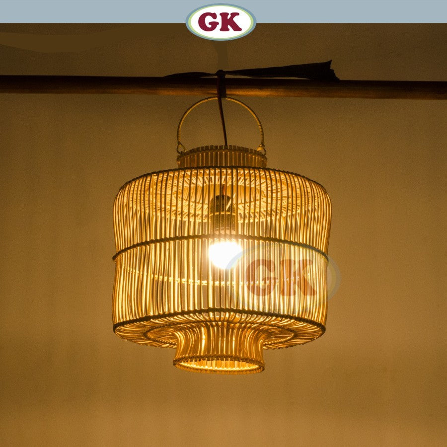Kap Lampu Gantung Rotan BASIC 03 - Rattan Cafe Lamp Hias