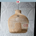 Kap Lampu Gantung Rotan BASIC 32 D40 - Rattan Unique Interior Lamp Decoration For Cozy Cafe, Resto or Home.