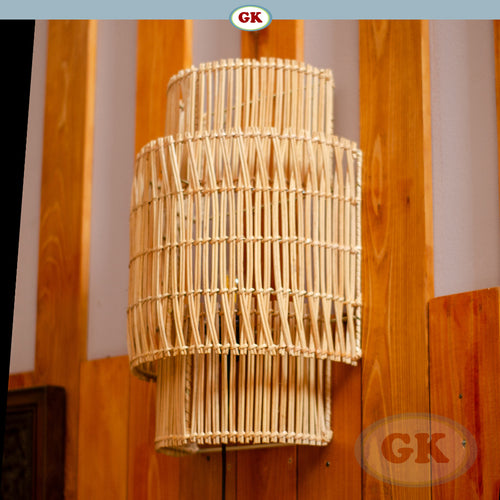 Kap Lampu Dinding Rotan BASIC 80 - Dekorasi Lampu Tidur Rotan