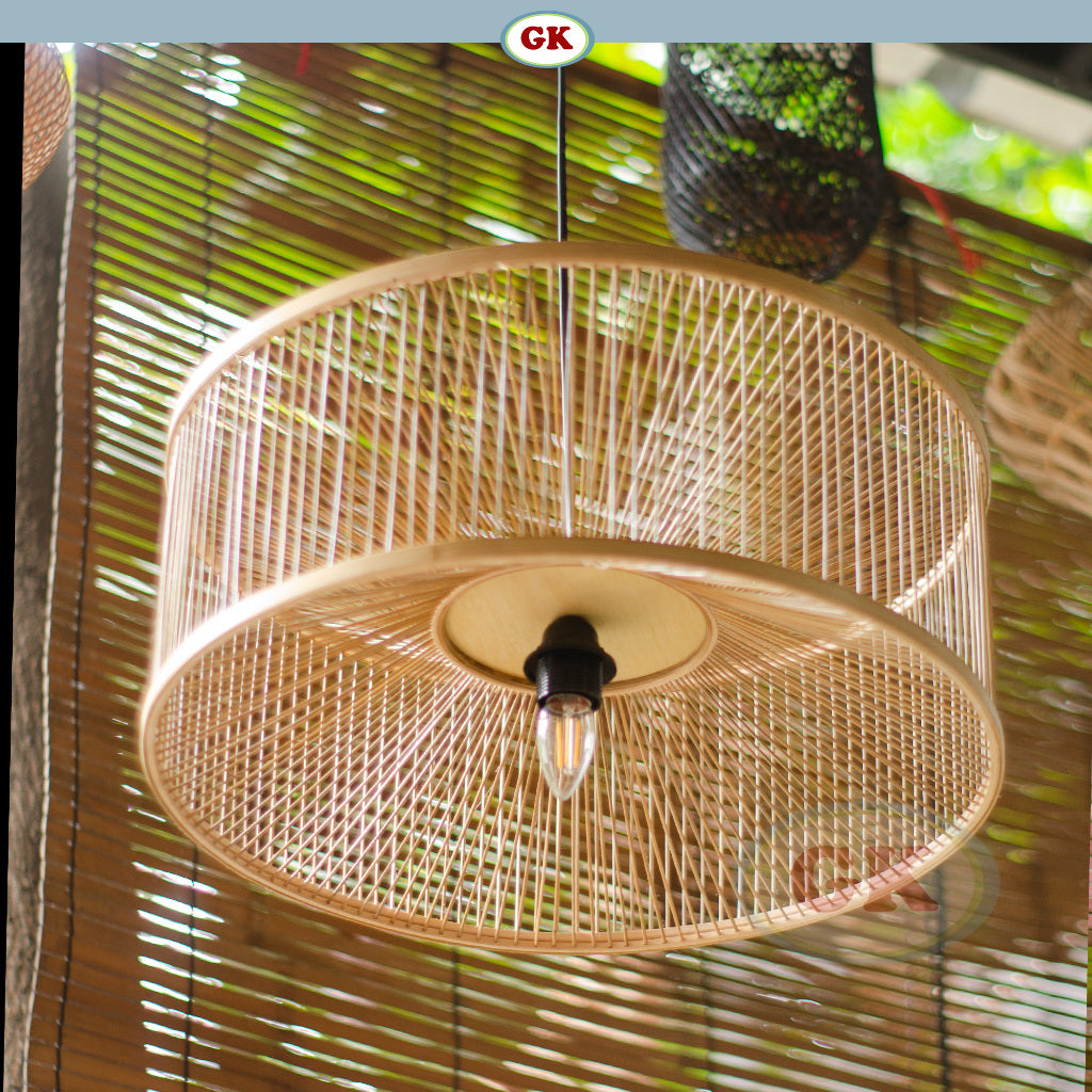 Kap Lampu Gantung Bambu JARI-JARI 06 - Handcrafted Rattan Unique Lampshade Perfect Interior Decor for Cafe, Resto, Hotel or Home.