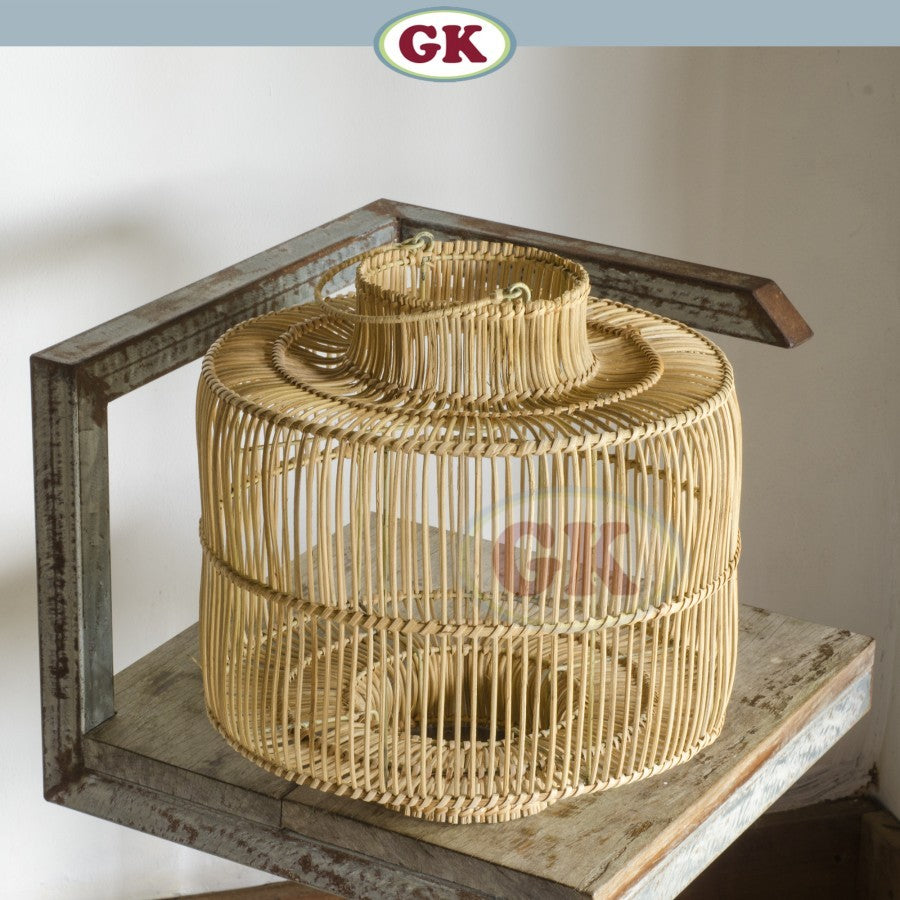 Kap Lampu Gantung Rotan BASIC 03 - Rattan Cafe Lamp Hias