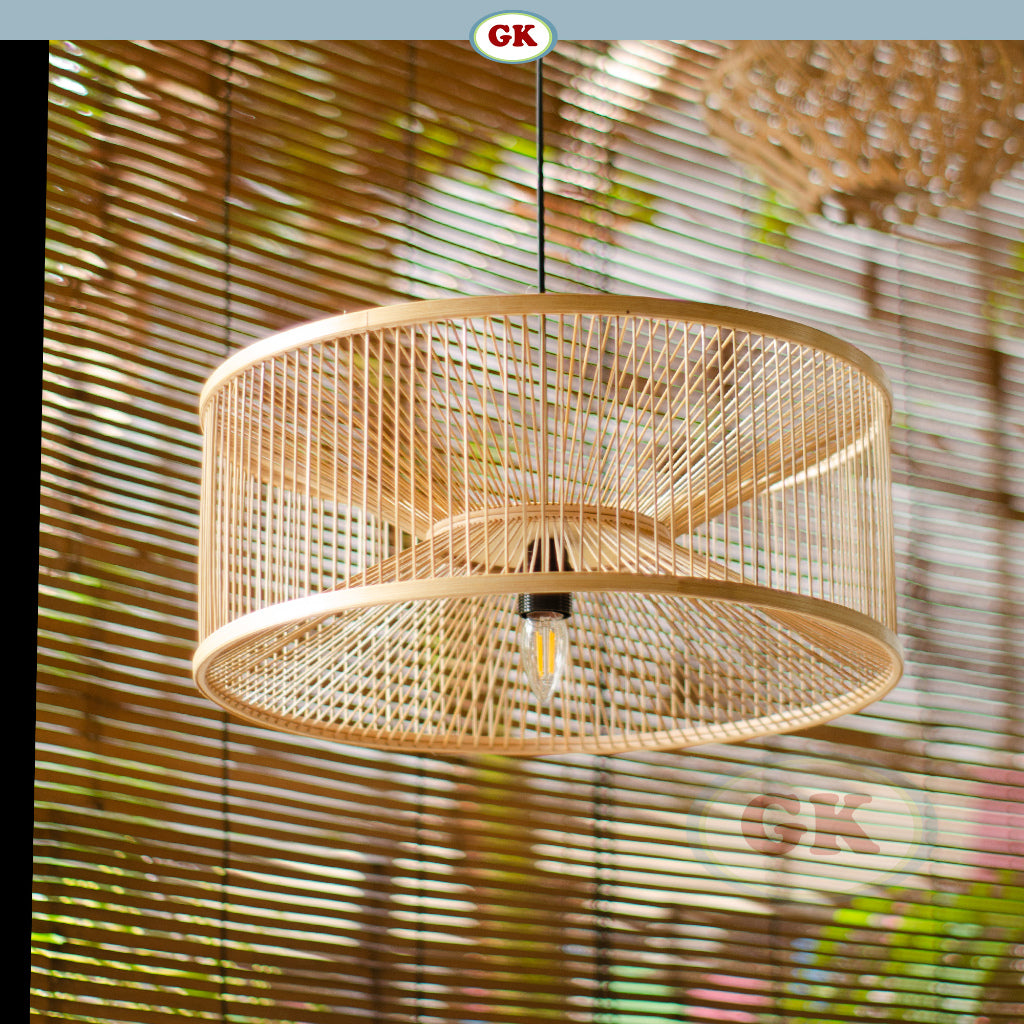 Kap Lampu Gantung Bambu JARI-JARI 06 - Handcrafted Rattan Unique Lampshade Perfect Interior Decor for Cafe, Resto, Hotel or Home.