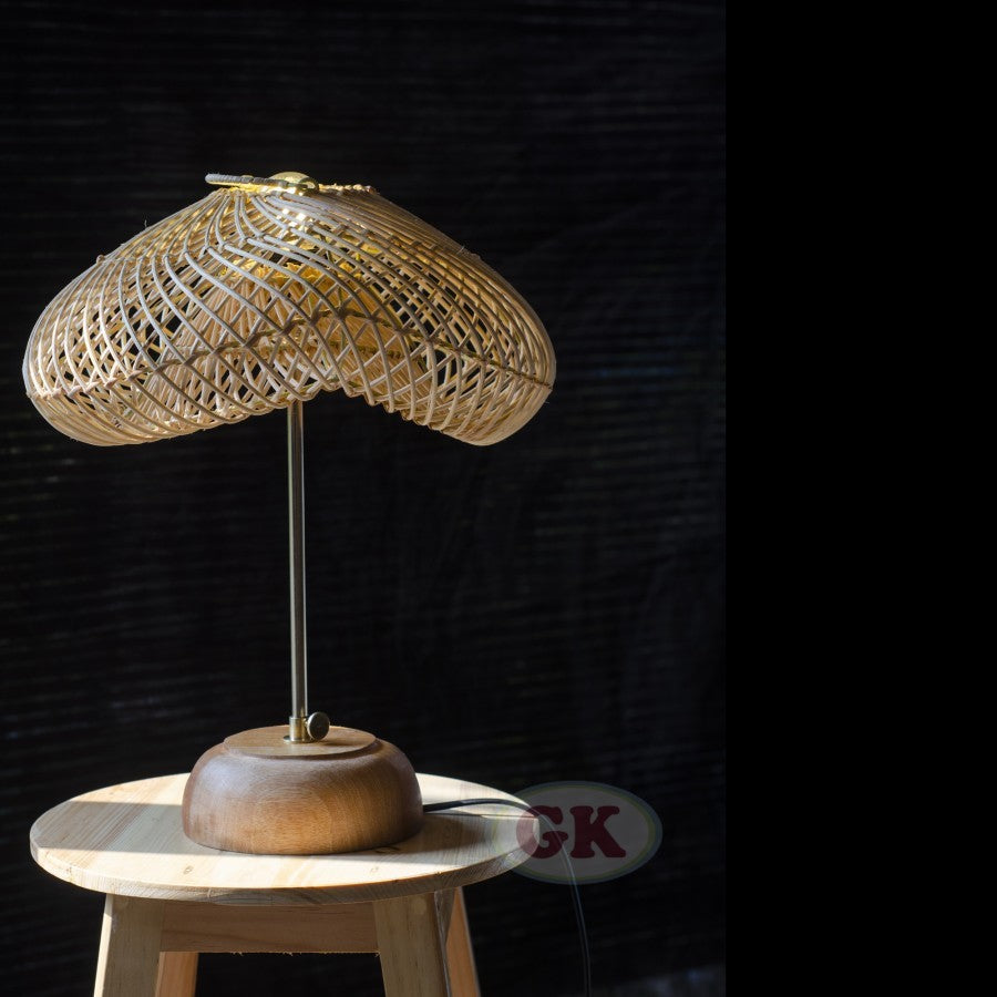 Kap Lampu Rotan BASIC 62 - Handcrafted Rattan Lampshade Perfect Interior Decor for Livingroom, Bedroom, or Longue.