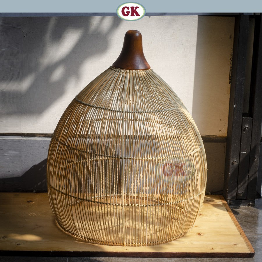 Kap Lampu Gantung Rotan KUBAH 08 - Dekorasi Lampu Cafe