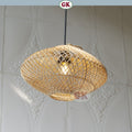 Kap Lampu Gantung Rotan BASIC 10 D30 - Lampion Dekorasi Rattan Gantung