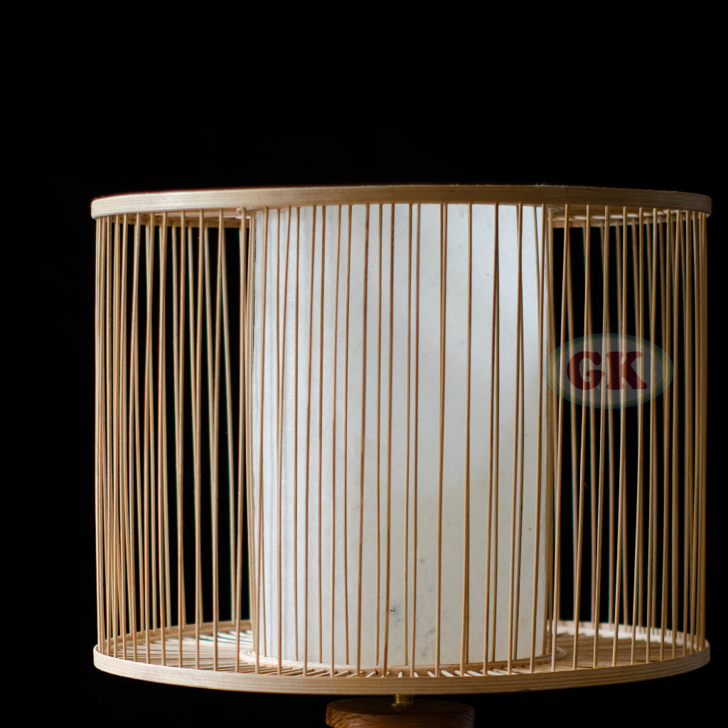 Kap Lampu Standing Rotan BASIC 71 D40 - Handcrafted Rattan Standing Lampshade Best Interior Decor for Livingroom, Bedroom, or Longue.