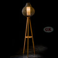 Kap Lampu Standing BASIC 69 - Handcrafted Rattan Standing Lampshade Best Interior Decor for Livingroom, Bedroom, or Longue.