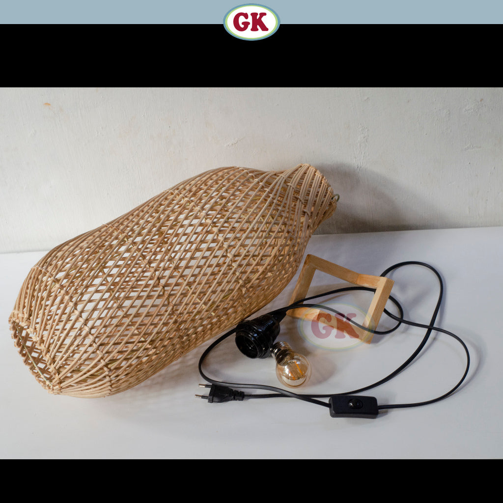 Kap Lampu Meja Rotan BASIC 60 - Bedside Lamp
