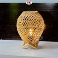 Kap Lampu Meja BASIC 63 D20 - Handcrafted Rattan Lampshade Perfect Interior Decor for Livingroom, Bedroom, or Longue.