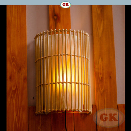 Kap Lampu Dinding Rotan BASIC 88 D20 - Handwoven Rattan Wall Lampshade for Warm Ambient Decor in Home, Café, Resto or Villa.