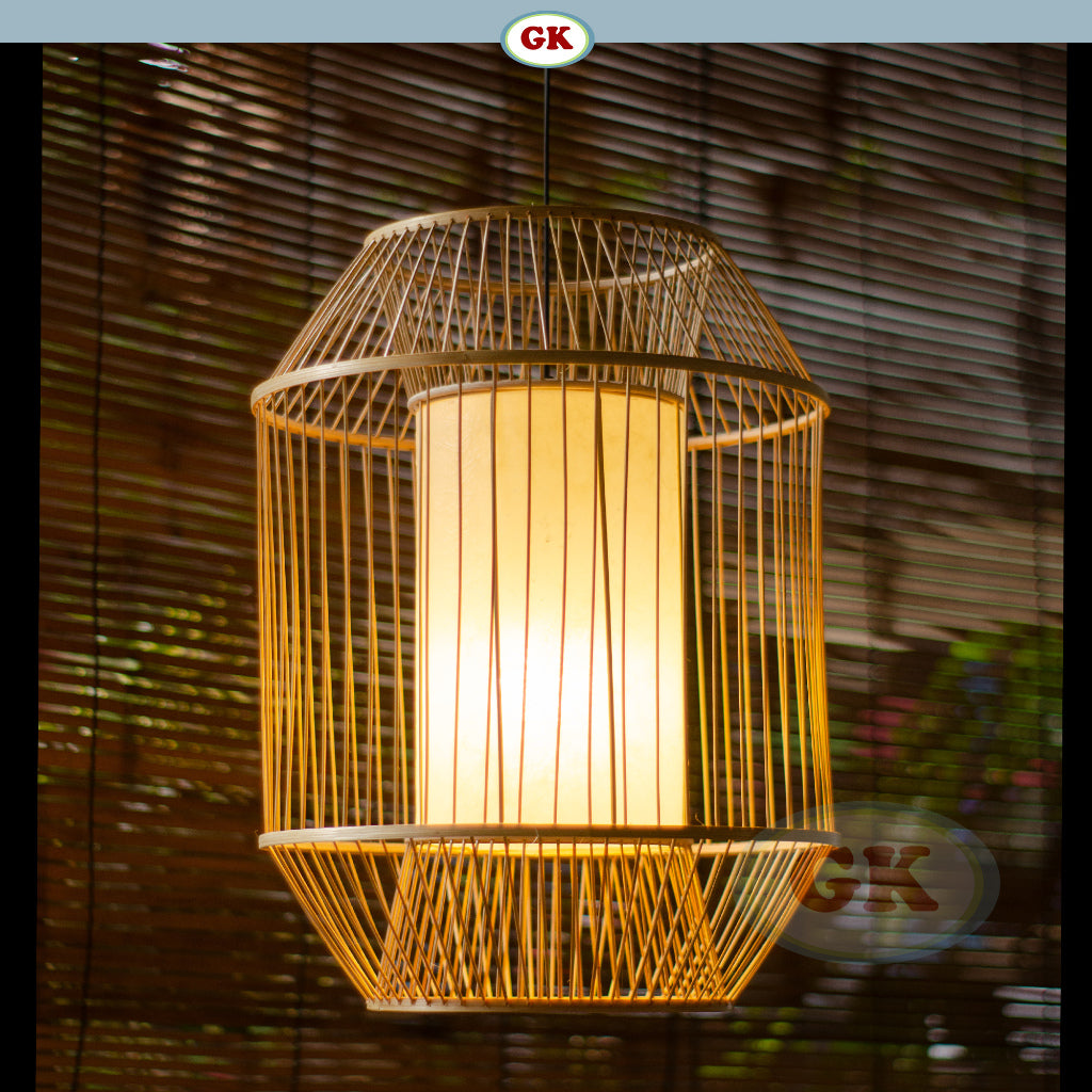 Kap Lampu Gantung Bambu JARI-JARI 02 - Handcrafted Rattan Unique Lampshade Perfect Interior Decor for Cafe, Resto, Hotel or Home.