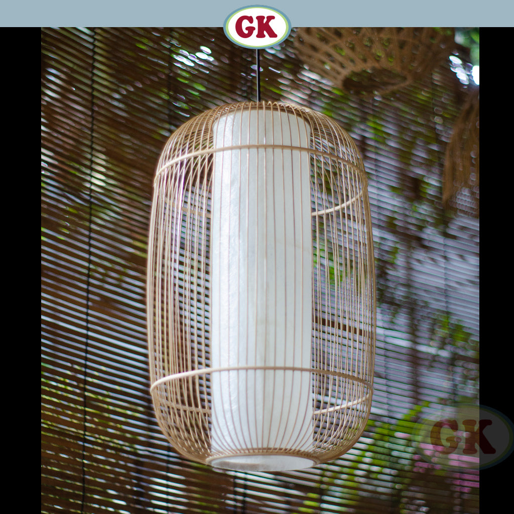 Kap Lampu Gantung Bambu JARI-JARI 03 - Handcrafted Rattan Unique Lampshade Perfect Interior Decor for Cafe, Resto, Hotel or Home.