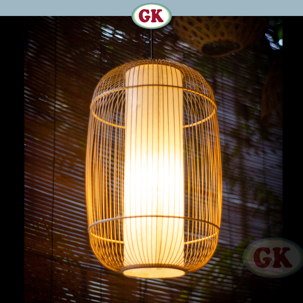 Kap Lampu Gantung Bambu JARI-JARI 03 - Handcrafted Rattan Unique Lampshade Perfect Interior Decor for Cafe, Resto, Hotel or Home.