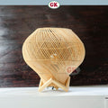 Kap Lampu Sudut BASIC 57 D30 - Handcrafted Rattan Lampshade Perfect Interior Decor for Livingroom, Bedroom, or Longue.