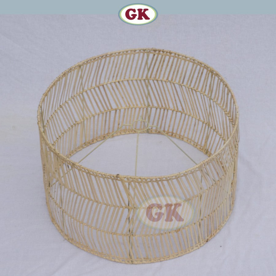 Kap Lampu Gantung Rotan BASIC 53 D50 - Rattan Unique Interior Lamp Decoration For Cozy Cafe, Resto or Home.