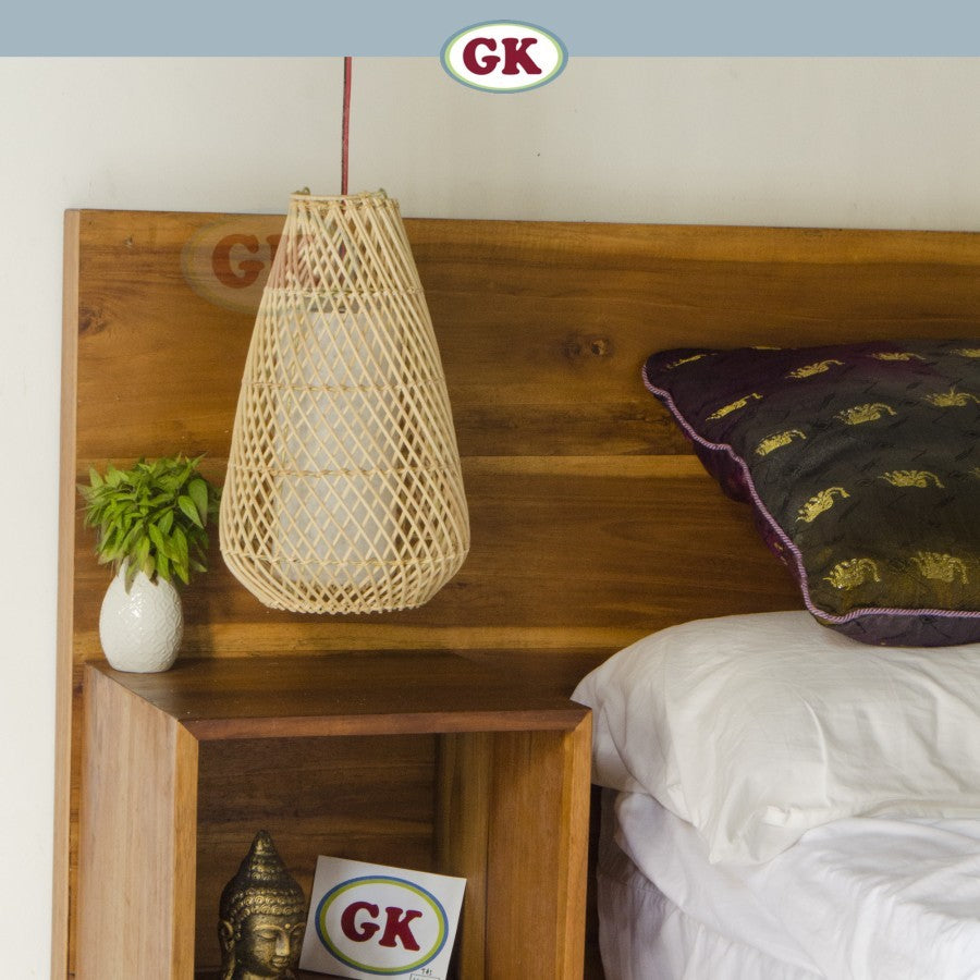 Kap Lampu Gantung Rotan LENTERA 02 D20 - Handcrafted Rattan Lampshade Perfect Interior Decor for Cafe, Resto, Hotel or Home.