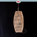 Kap Lampu Gantung Rotan BASIC 38 D25 - Rattan Unique Lantern Ornamental For Natural Atmosphere in Home, Resto, Cafe, Hotel, or Villa.