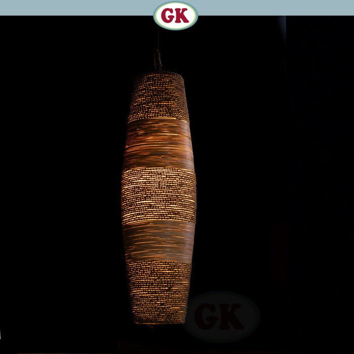 Kap Lampu Gantung Rotan RUSTIC 37 D25 - Artistic Rattan Lampshade Perfect Interior Decor for Livingroom, Bedroom, or Longue.
