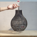 Kap Lampu Gantung Rotan BASIC 47 - Handcrafted Rattan Lampshade Perfect Interior Decor for Cafe, Resto, or Home.