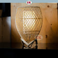 Kap Lampu Meja Rotan LENTERA 04 D25 - Handwoven Rattan Table Lampshade Elegant Natural Decor for Bedroom, Livingroom, Lounge or Workspace.