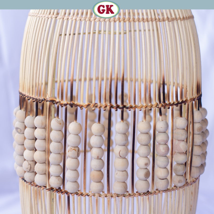 Kap Lampu Gantung Rotan KUBAH 18 - Dekorasi Lampu Unik Estetik Hias
