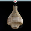 Kap Lampu Gantung Rotan BASIC 39 D40 - Handcrafted Rattan Lampshade Perfect Interior Decor for Cafe, Resto, or Home.